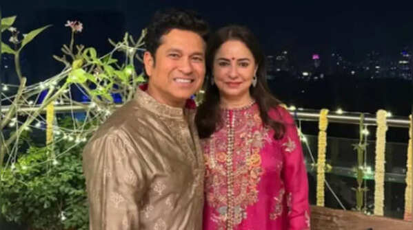 Sachin Tendulkar and Anjali Tendulkar