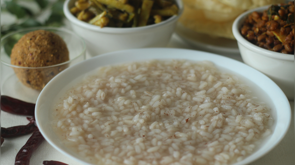 Fermented rice (pakhala, pazhaya sadam, or neeragaram)