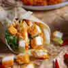 Paneer Stuffed Roti Roll