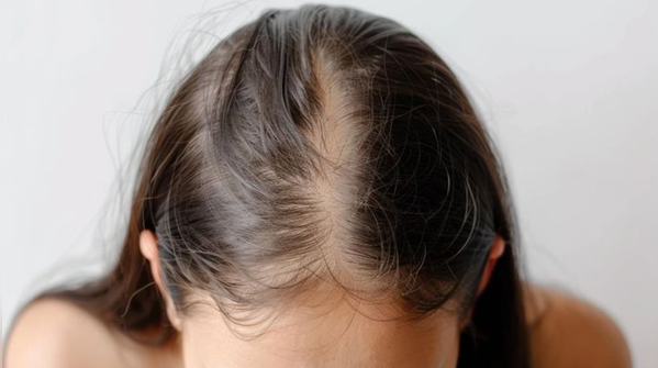Early signs of balding