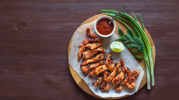 Tandoori chicken strips (pan version)