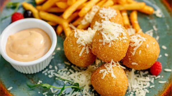 Cheesy Rice Balls