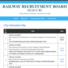 Article image for: RRB JE city intimation slip 2026 released: Check direct link to download here