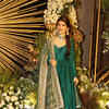 Sreeleela in emerald at reception