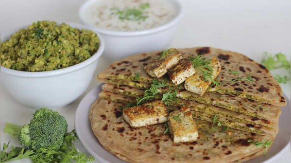 Broccoli Stuffed Paratha