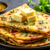 Paratha with white butter