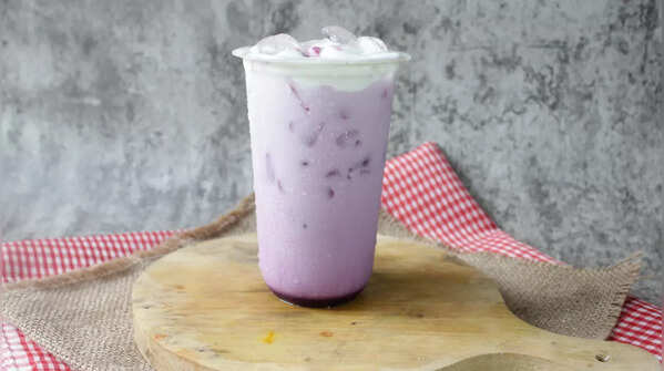 Taro Milk Tea with Tapioca