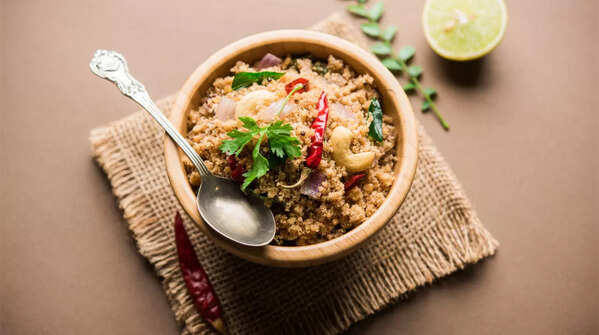 Saturday: Quinoa Upma with Veggies and Peanuts