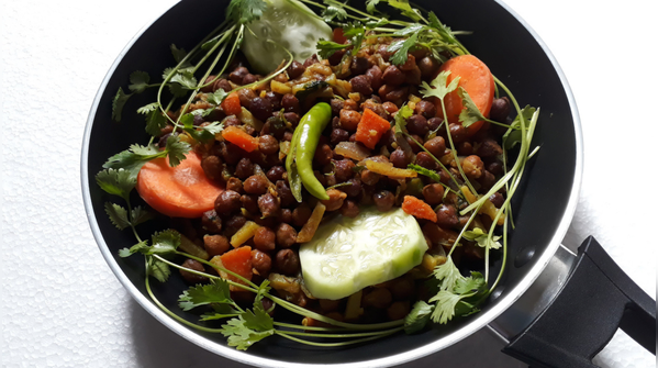 Black chana stir-fry