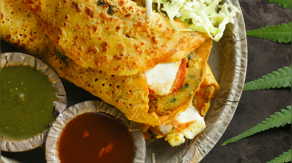 Moong dal chilla