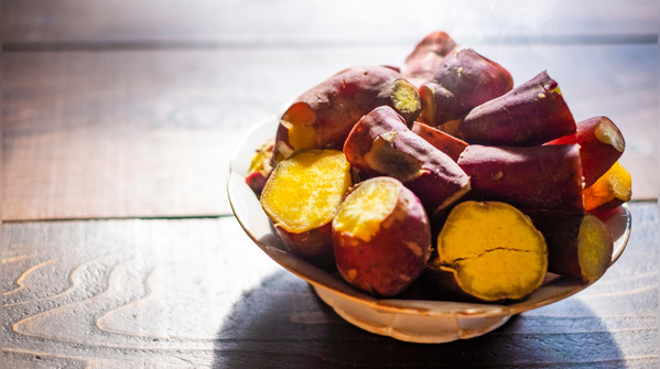 Sweet potatoes provide fibre and fat-burning nutrients