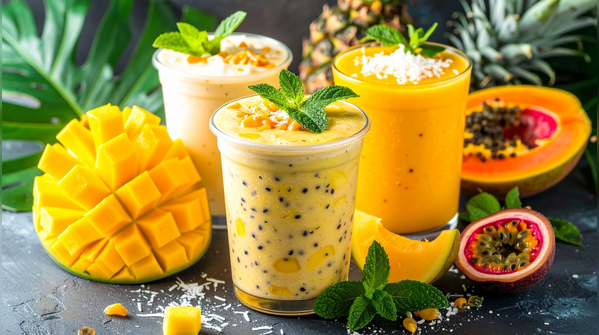 Papaya and pineapple help the body digest protein faster
