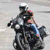 Relaxed riding position