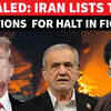 Article image for: 'WAR WON'T STOP UNTIL...': Iran Lists 3 Conditions For Halt In Fighting Against Israel & US | WATCH