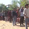 India LPG Cylinder Shortage News Live Updates: People queue outside a gas agency in Bhopal (Photo)