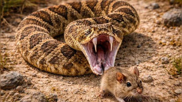 These snakes can strike faster than human reaction time