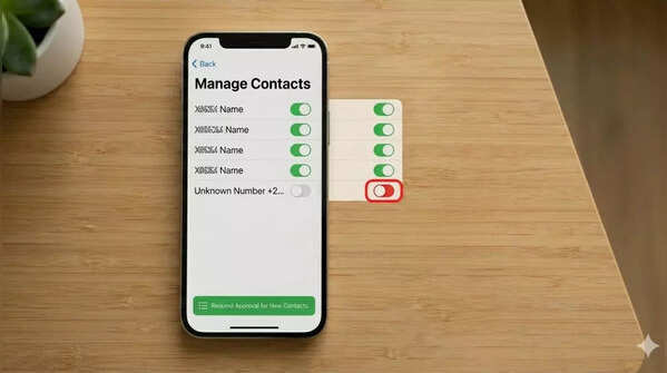 Control contacts