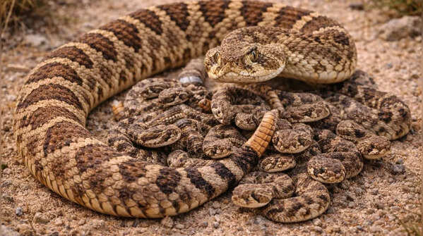 Rattlesnakes give birth to live young