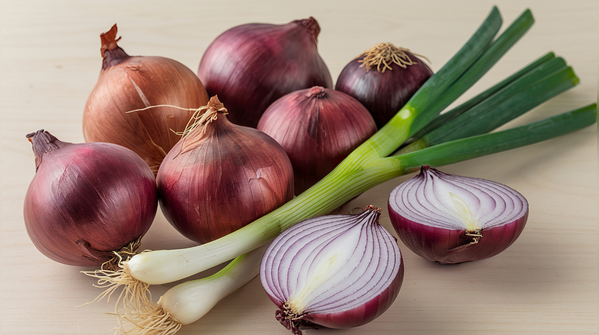 Onions and garlic