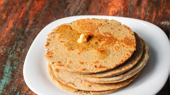 Bajra roti with ghee