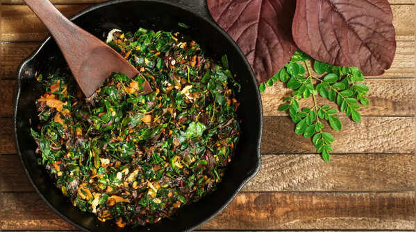 Moringa leaves stir-fry