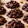 Dark chocolate and peanut bites