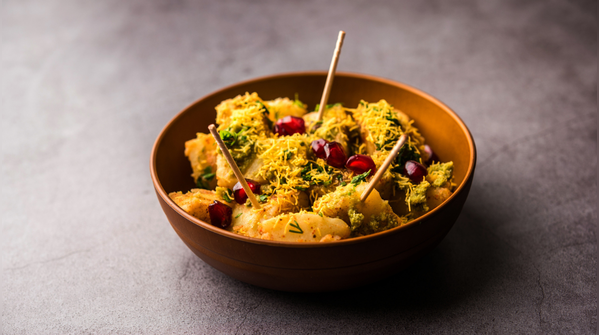 Roasted sweet potato chaat