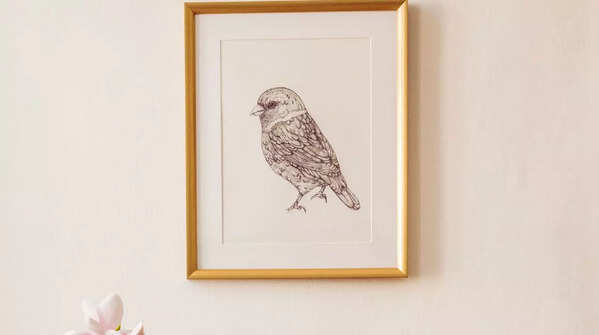 Bird-themed painting