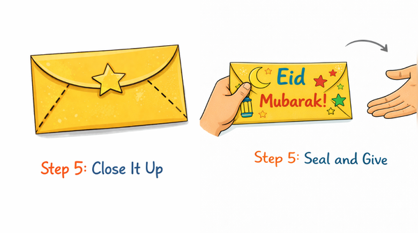 Step five: The closing flap