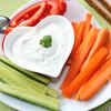 Hung Curd Dip and Veggies 