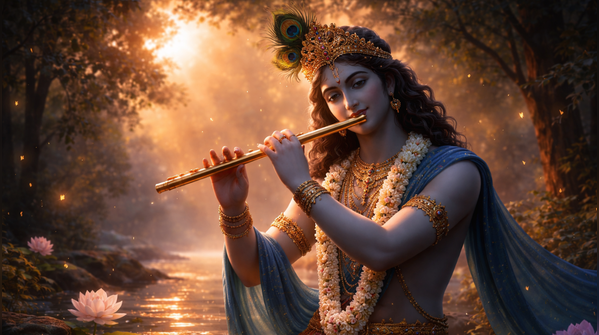 Why Lord Krishna played the flute according to spiritual symbolism