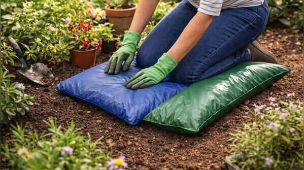 Turn them into garden kneeling pads