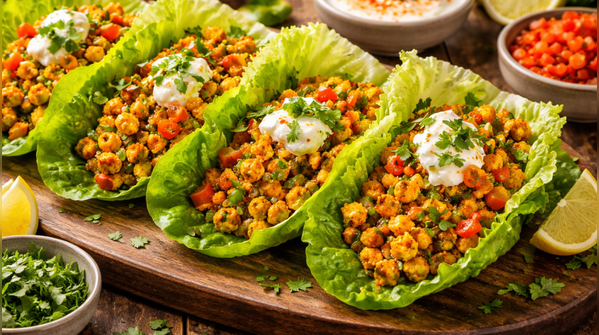 Paneer lettuce protein wraps