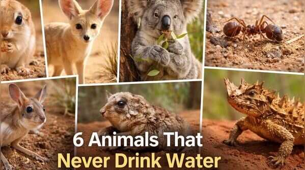 6 animals that survive without drinking water and how they do it