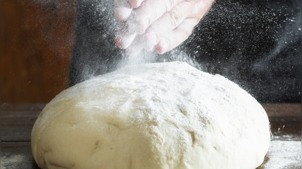 Leaving the dough exposed to air