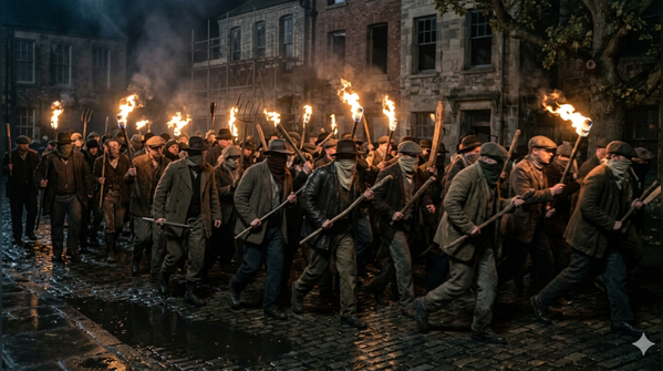Tension builds among members of the lynch mob