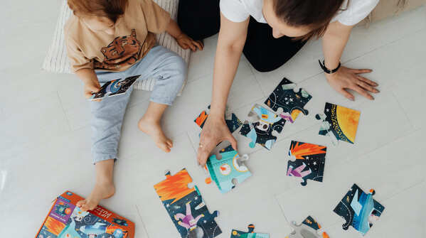 Solve puzzles or play memory games