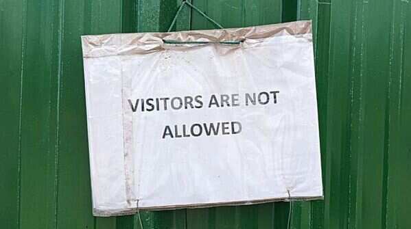 Visitor entry temporarily closed