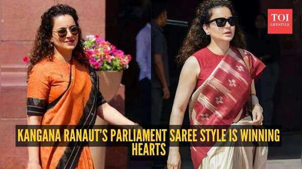 Kangana Ranaut is redefining power dressing in Parliament - and her sarees are stealing the show