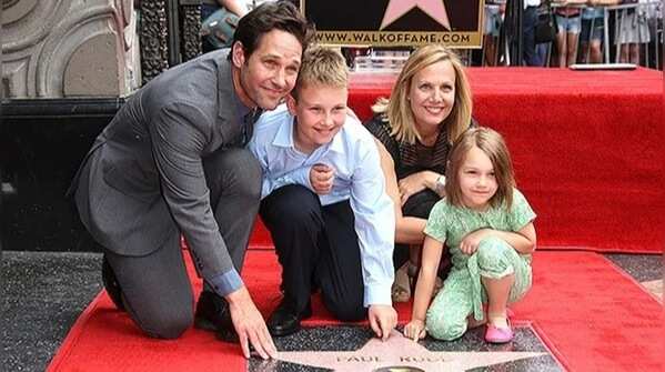 Paul Rudd and his children Jack and Darby
