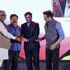 Article image for: Sanjay Prasad, Principal Secretary to the Chief Minister in the Government of Uttar Pradesh and Rajeev Shukla, Vice President, BCCI honour the Cricket Category Awards at #TOISA2025 - Special Recognition (Male): Shubman GillKuldeep Yadav took the award on behalf of Shubman Gill