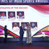 Article image for: Leander Pae honours the Athlete of the Decade Award at #TOISA2025 - PV Sindhu (Badminton)