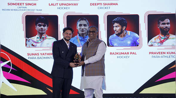 BCCI honour the Cricket Category Awards at #TOISA2025 - Special Recognition (Male): Kuldeep Yadav