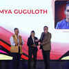 Article image for: Shrikant Bapat, CMD, Labindia &<i class="tbold"> Sandeep</i> Mehta present the Football (Female) Award to Soumya Guguloth at #TOISA2025