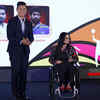 Article image for: Bhaichung Bhutia honours the Special Recognition (Athletes of the Decade) Award at #TOISA2025 - <i class="tbold">avani lekhara</i> (Shooting)