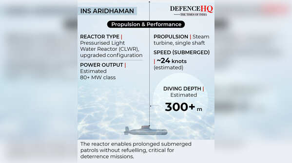 INS Aridhaman: Propulsion & performance