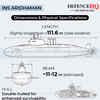 INS Aridhaman: Dimensions and physical specifications