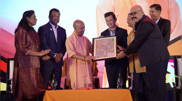 Yogi Adityanath felicitated at TOISA 2025