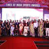 Article image for: <i class="tbold">yogi adityanath</i> with sports stars at TOISA 2025