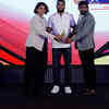  Yogeshwar Dutt and Sakshi Mallik present the Wrestling (Male) award to Sujeet Kalkal at #TOISA2025